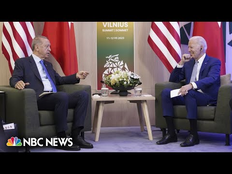 Biden meets with Turkish President Erdoğan at the NATO summit