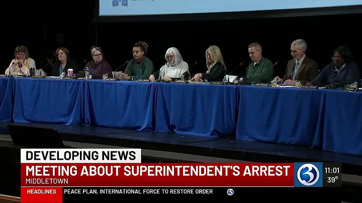 Parents divided at meeting about superintendent's arrest in Middletown