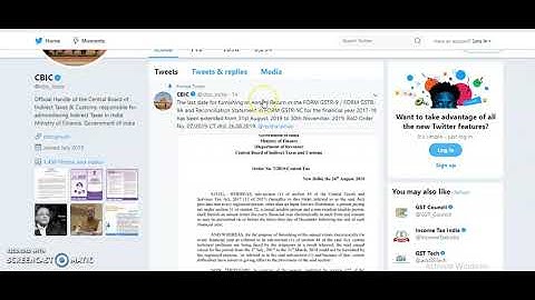 GOOD NEWS / EXTENDED GSTR-9 , GSTR-9A and GSTR-9C 31st August, 2019 to 30th November, 2019