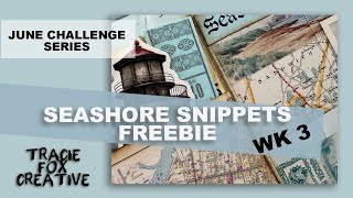 Seashore Snippets ⎸ FREEBIE  ⎸ June Challenge Wk 3