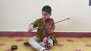 AnandAmruthakarshini in AmruthavarshiNi raaga on violin