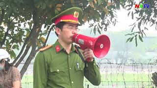 Diễn tập phòng cháy chữa cháy cho công ty gas tại thị trấn Xuân An