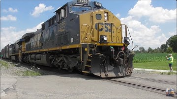 Two Giant CSX Trains, One Day | Greenwich, Ohio Part 5