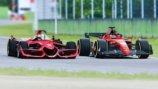 Ferrari F1 2022 F1-75 vs Ferrari F1 2025 Concept at Imola GP