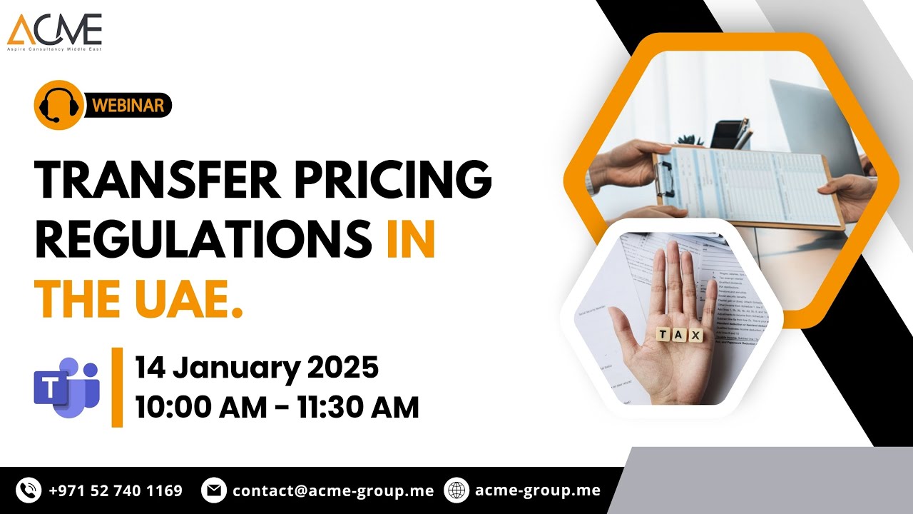 Transfer Pricing Regulations in the UAE | Corporate Tax | ACME Group ...