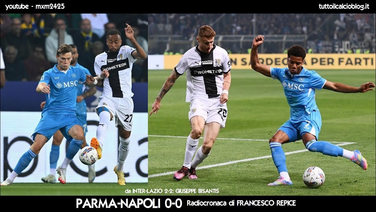 PARMA-NAPOLI 0-0 - Radiocronaca di Francesco Repice (18/5/2025) Rai Radio 1