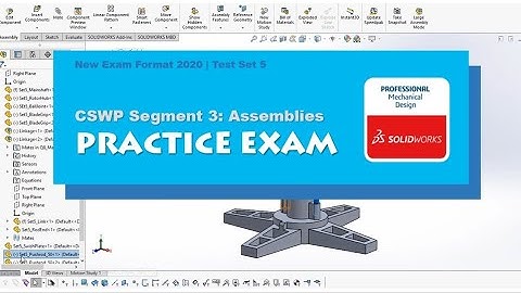 SOLIDWORKS | CSWP Segment 3 Practice Test | New test format | BW Engineering