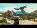 The Witcher 3 Blood and Wine: Slyzard Matriarch Boss Fight (4K 60fps)