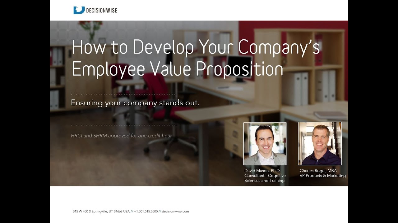How to Develop Your Company’s Employee Value Proposition - YouTube