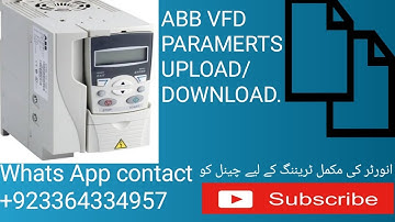 ABB VFD ACS355 PARAMETERS COPY PASTE#DOWNLOAD#UPLOAD#ABB#vfd