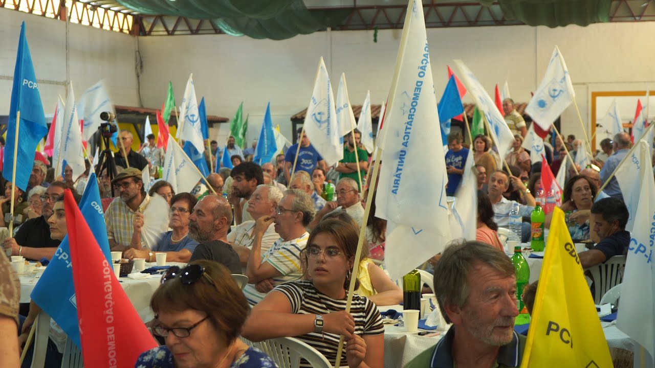 Jerónimo de Sousa: Almoço no Pavilhão Comercial de Alpiarça