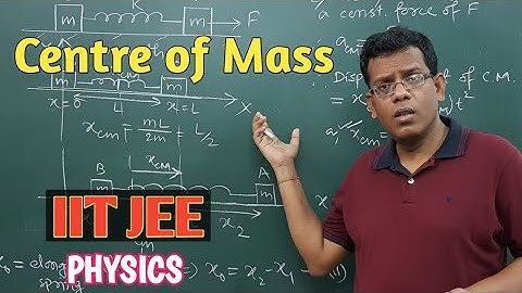 Centre of Mass/IIT JEE REVISION LECTURE Numerical Solving in Spring Block moving system, JEE/NEET.
