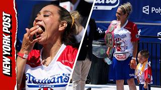 Miki Sudo CRUSHES Gut-Busting 38.75 Hot Dogs to Win 4th of July Nathan’s Hot Dog Eating Contest Miki Sudo CRUSHES Gut-Busting 38.75 Hot Dogs to Win 4th of July Nathan’s Hot Dog Eating Contest