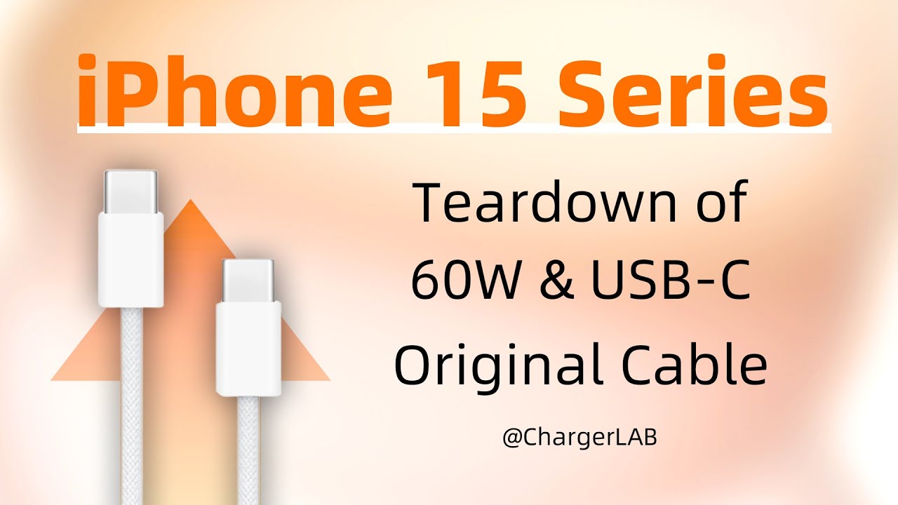 Teardown of Apple iPhone 15's Included USB-C Cable (A2795