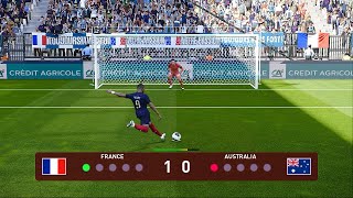 France vs Australia | Penalty Shootout | FIFA World Cup 2022 Qatar | PES Gameplay