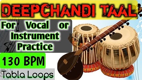 Deepchandi Taal Loop | Type 4I For Vocal or Instrument Practice #tabla_loops #rhythm_manjari