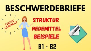 Beschwerdebriefe schreiben B1B2 | Einfach und klar erklärt| Deutsch lernen