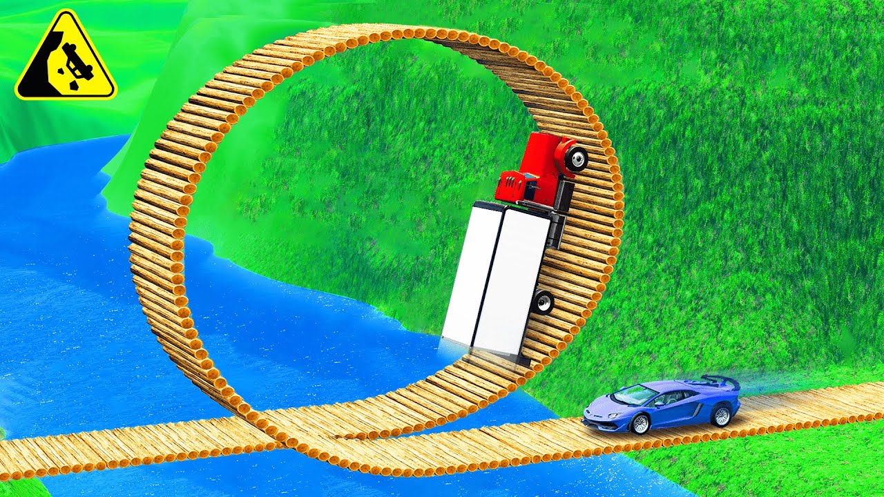 Cars vs Massive Loop in BeamNG Drive (With MrBeast & Elon Musk)