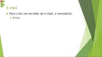 Servidor e-mail - linux - explicação (Slides)