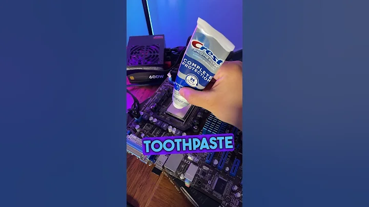 Toothpaste Better Than Thermal Paste? #gaming #pc #toothpaste #amd #cpu  #cool #processor #tech #new