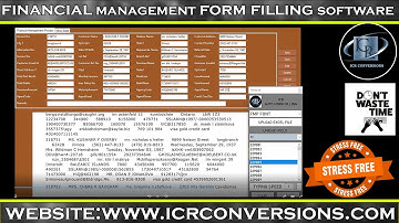 Financial Management Form Filling Auto Typer Software | FMP Form Filling Auto Typer Software