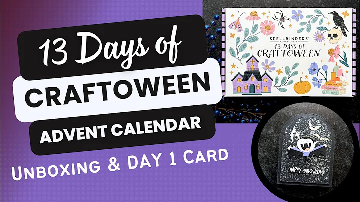 Must See! 13 Days of Craftoween Box ~ Unboxing Review & DAY 1 Card | Spellbinders #teamspellbinders