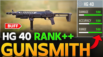 HG 40 BECAME DANGEROUS AFTER GOT A BUFF | HG 40 BEST RANK GUNSMITH IN CALL OF DUTY MOBILE |