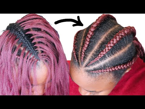 Can’t Feedin & Braid?? TRY Tiktok Feedin Braids hairstyles | Best Method