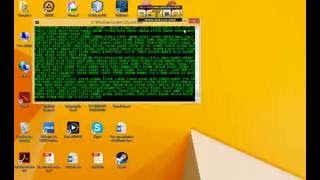 How to Matrix Effect in cmd using NotePad
