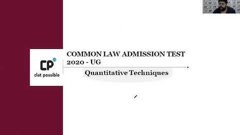 CLAT 2020 Quantitative Techniques Question Paper | Detailed Solutions | Maths Analysis
