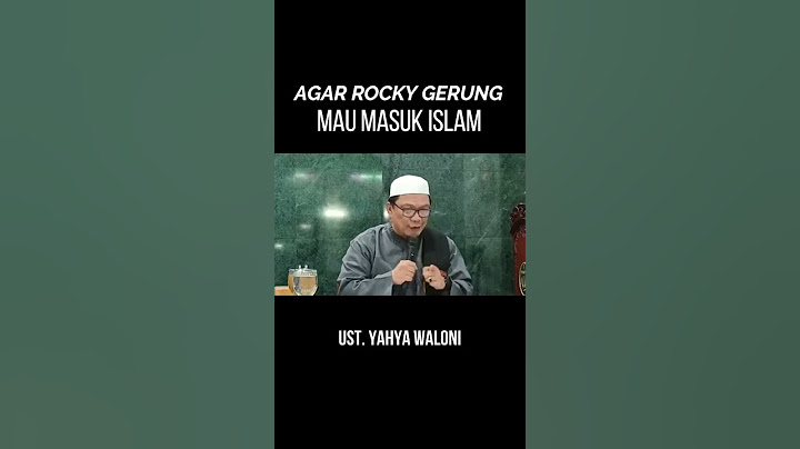 Begini caranya agar Rocky Gerung bisa masuk Islam. #rockygerung #yahyawaloni