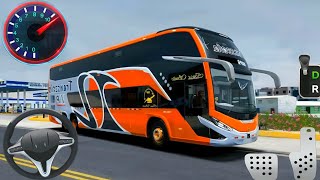 Bus Driving Highway😇 road margam. Simulator. City bus games. Video game play. screenshot 3