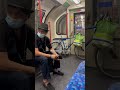 Doctor brings bike to work on the train