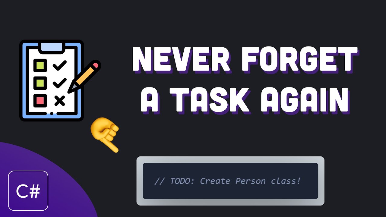 Streamline Your Workflow with C# tasklists! | C# Tip 10 - YouTube