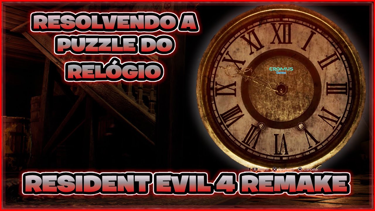 RESIDENT EVIL 4 REMAKE - PUZZLES DOS RELOGIOS!!! SOLUÇÃO!!! 