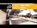 Tony Martin finishing the time trial - 360° - Tour de France 2017