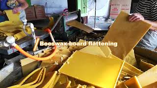 Beeswax foundation sheet making