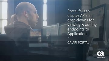 Portal Fails to Display APIs in Drop-Downs...