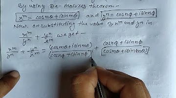 demoivre’s theorem #QuestionBasedonDemoivresTheorem