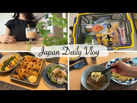 new hairstyle, shopping at Daiso & supermarket, fried chicken breast, and Dipping Ramen