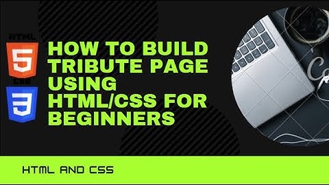 How To Build A Tribute Page Using Html/Css Project#1 For Beginners | ProgrammingWithRayyan