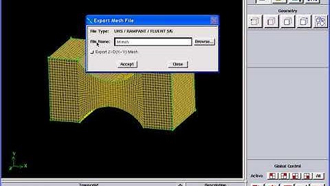 1-17 Gambit : Exporing to Fluent