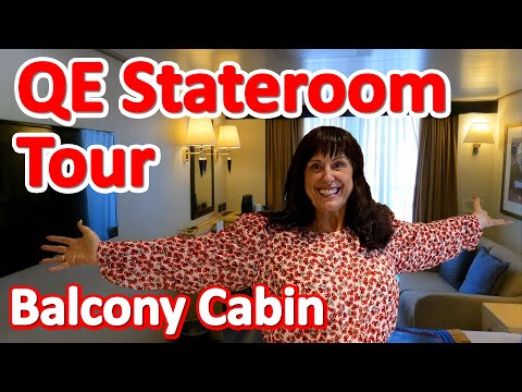 Cunard Queen Elizabeth Stateroom Tour - Full Tour of Britannia Class Cabin 7024 on Queen Elizabeth Video Thumbnail