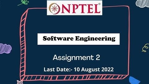 NPTEL | | SOFTWARE ENGINEERING WEEK -2 ASSIGNMENT SOLUTIONS || #SOFTWARE ENGINEERING || #nptel