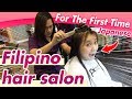 Japanese tries to cut hair in the Philippines for the first time!