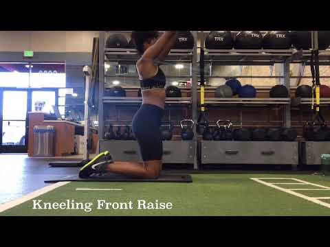 Front Rise Knee Kneeling Front Raises - YouTube