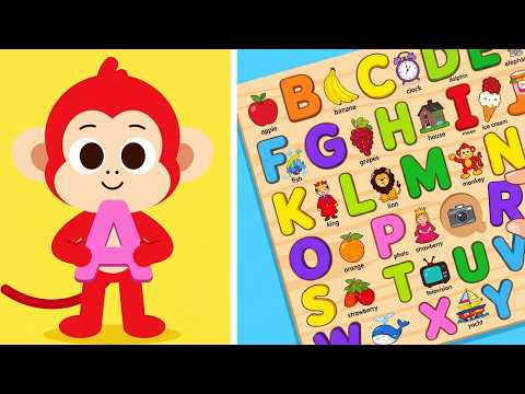 Let's Find Missing ABC Letters | Alphabet, Animals, Colors & Numbers | Monkey Junior Play & Learn