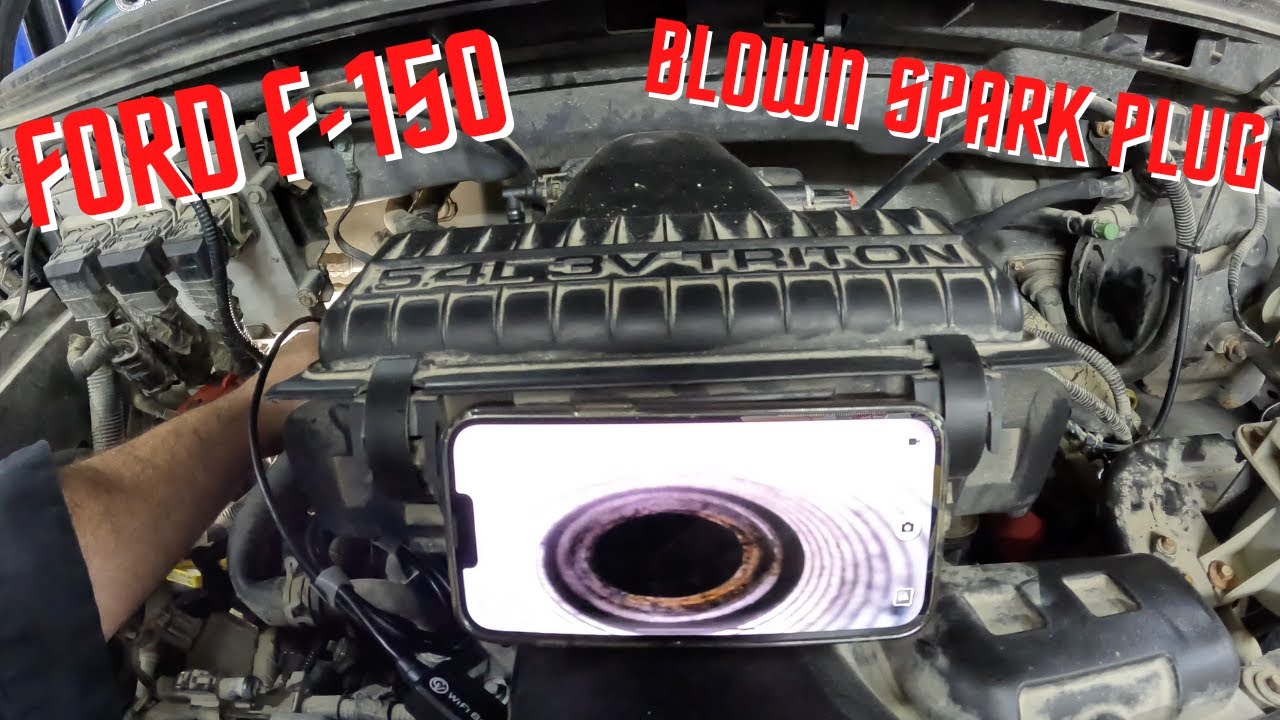 2005 Ford F-150 Blown Spark Plug - YouTube