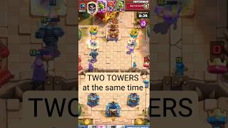 Two Towers at the Same Time #lumberjack #pekka #clashroyaleshorts #clashroyale #clashroyaledeck