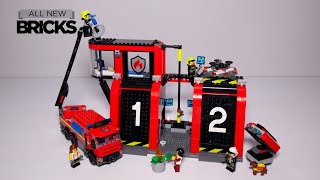 Lego City 60414 Fire Station with Fire Truck Speed Build